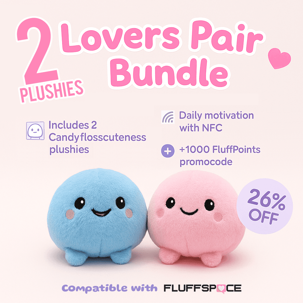 Endless Love Duo โ Bundle of 2 CandyFlossCuteness Plushies