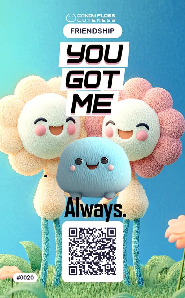 A Friendship card from the deck