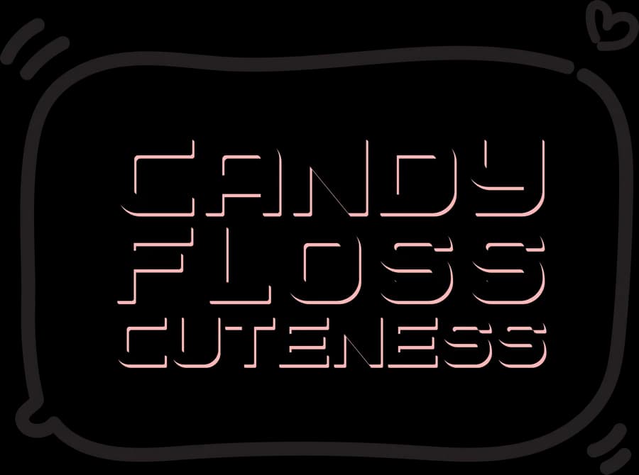 CandyFlossCuteness logo sticker