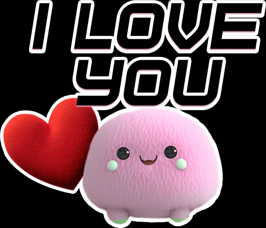 Pinky I Love You sticker