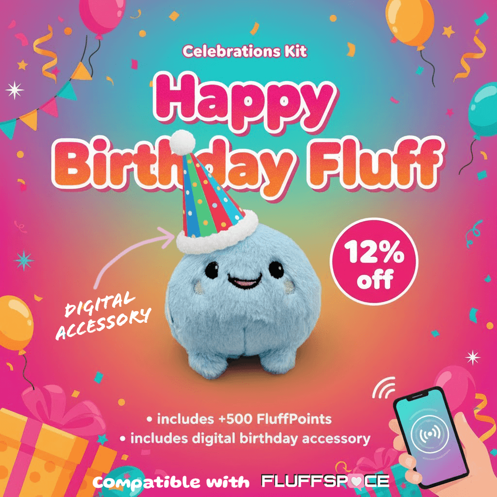 CandyFlossCuteness Fluffy Birthday Celebration Charm