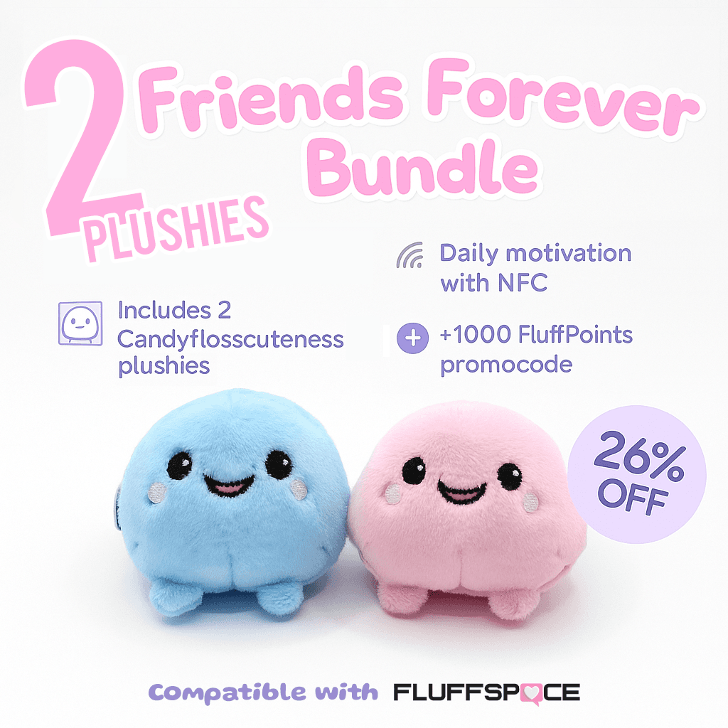 Forever Fluffy Friends – Bundle of 2 NFC-Enabled Plushies