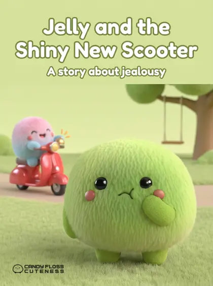Jelly and the Shiny New Scooter — book cover