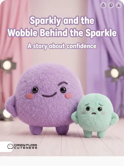Sparkly and the Wobble Behind the Sparkle — book cover